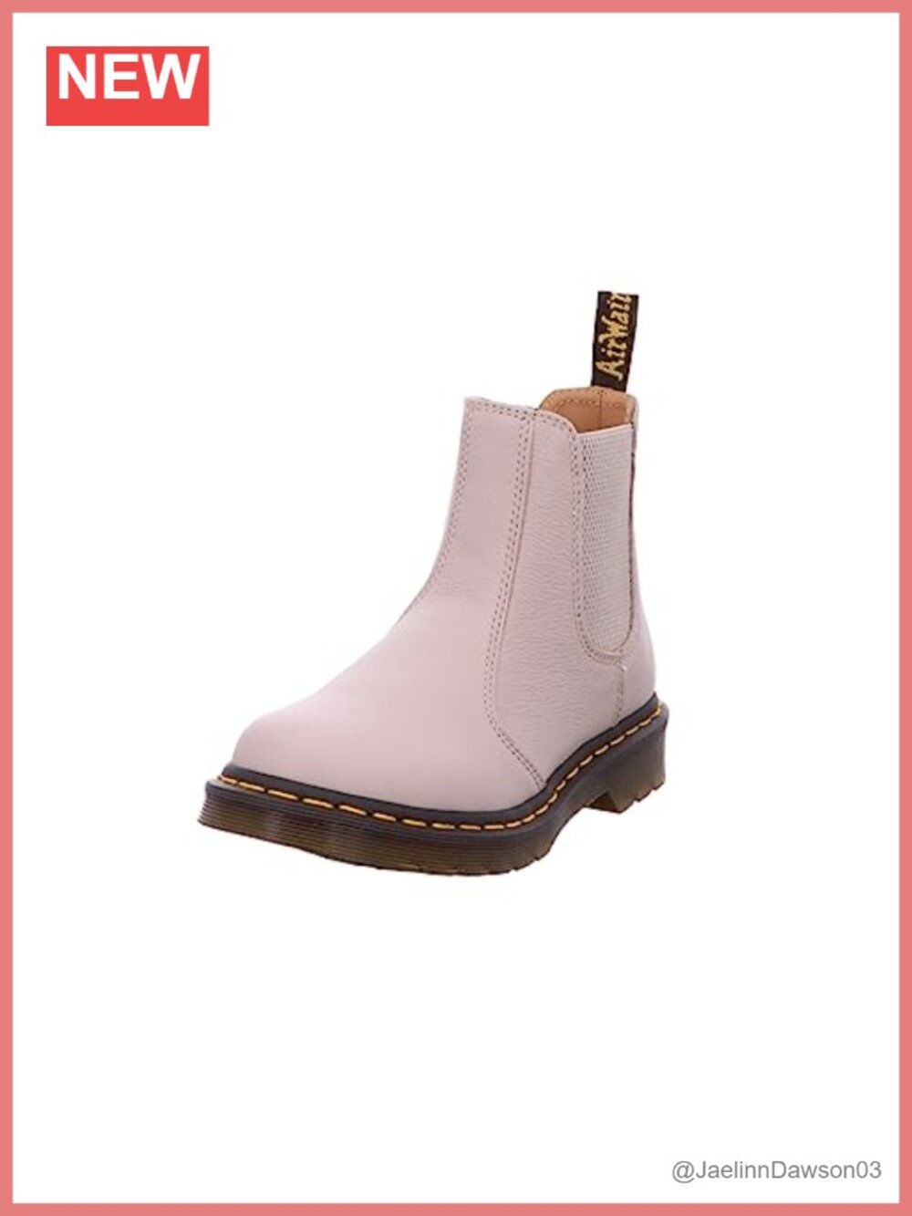 2976 Virginia Chelsea Boots Leather Pull-On Lug Sole